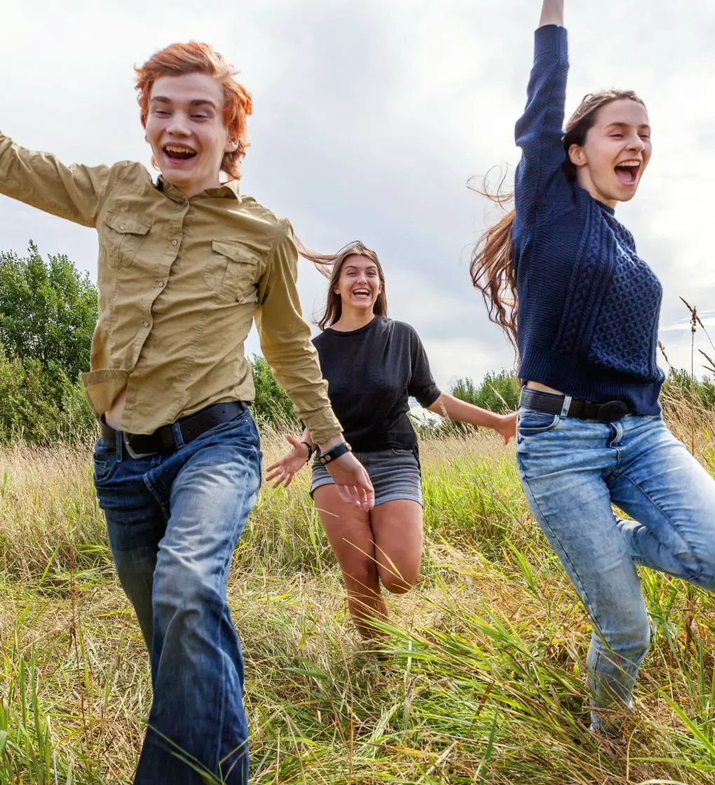 Teens enjoying outdoor activities as part of their hallucinogen addiction treatment Teens enjoying outdoor activities as part of their hallucinogen addiction treatment