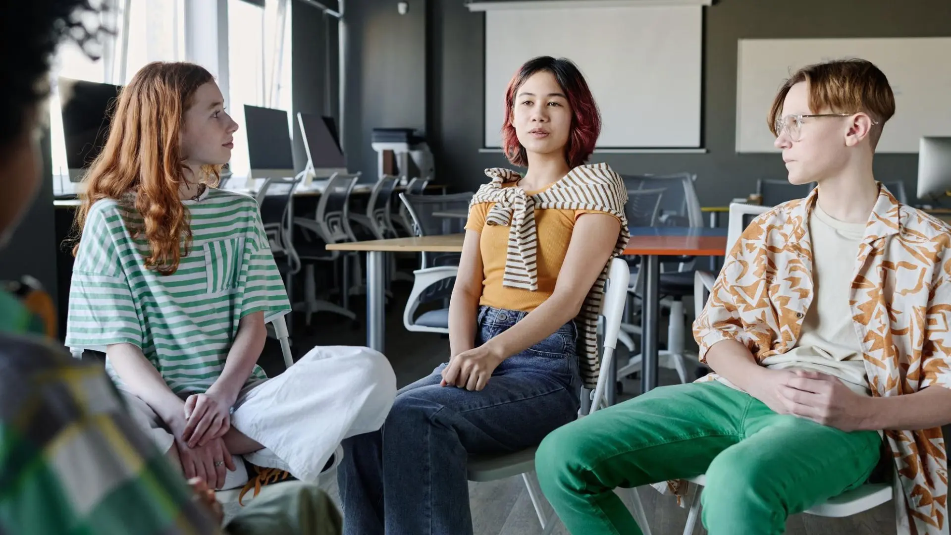 A group of teens participating in Ritalin addiction treatment A group of teens participating in Ritalin addiction treatment